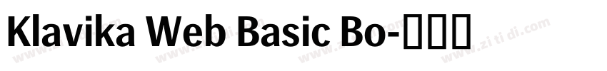 Klavika Web Basic Bo字体转换